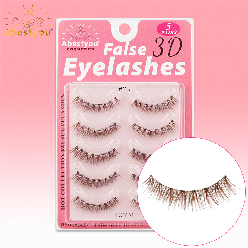 Eyelash Extension Japan - Abestyou 5 пар коротких накладных ресниц