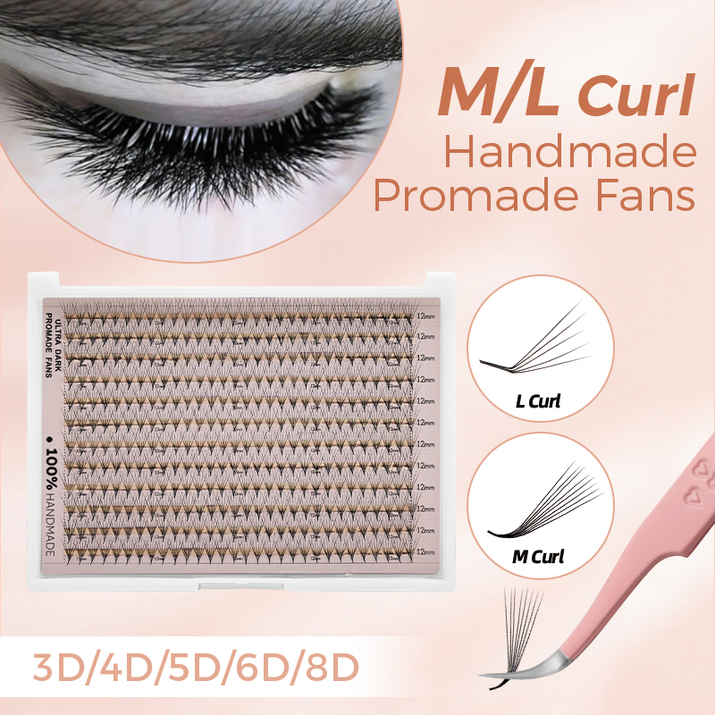 Eyelash Extension Or Extensions - Накладные ресницы 360/600 Bouquet L Curl