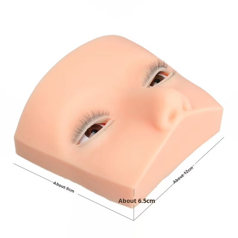 Eyelash Extension Open Eye - 4-слойная голова манекена для наращивания ресниц,