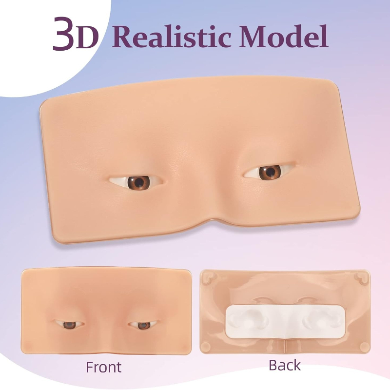 Eyelash Extension Open Eye - 3D-доска для тренировки макияжа лица из
