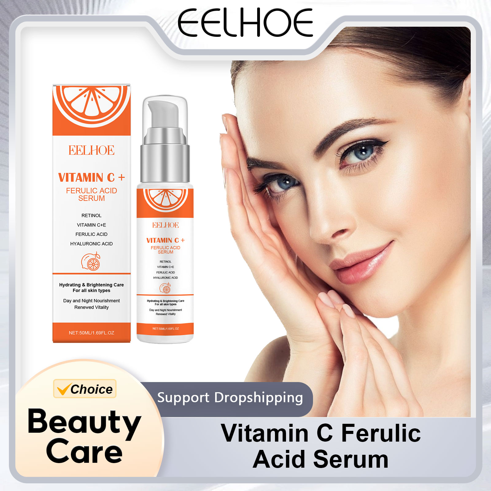 The Ordinary Serum Hyaluronic Acid - EELHOE Vitamin C E Сыворотка с