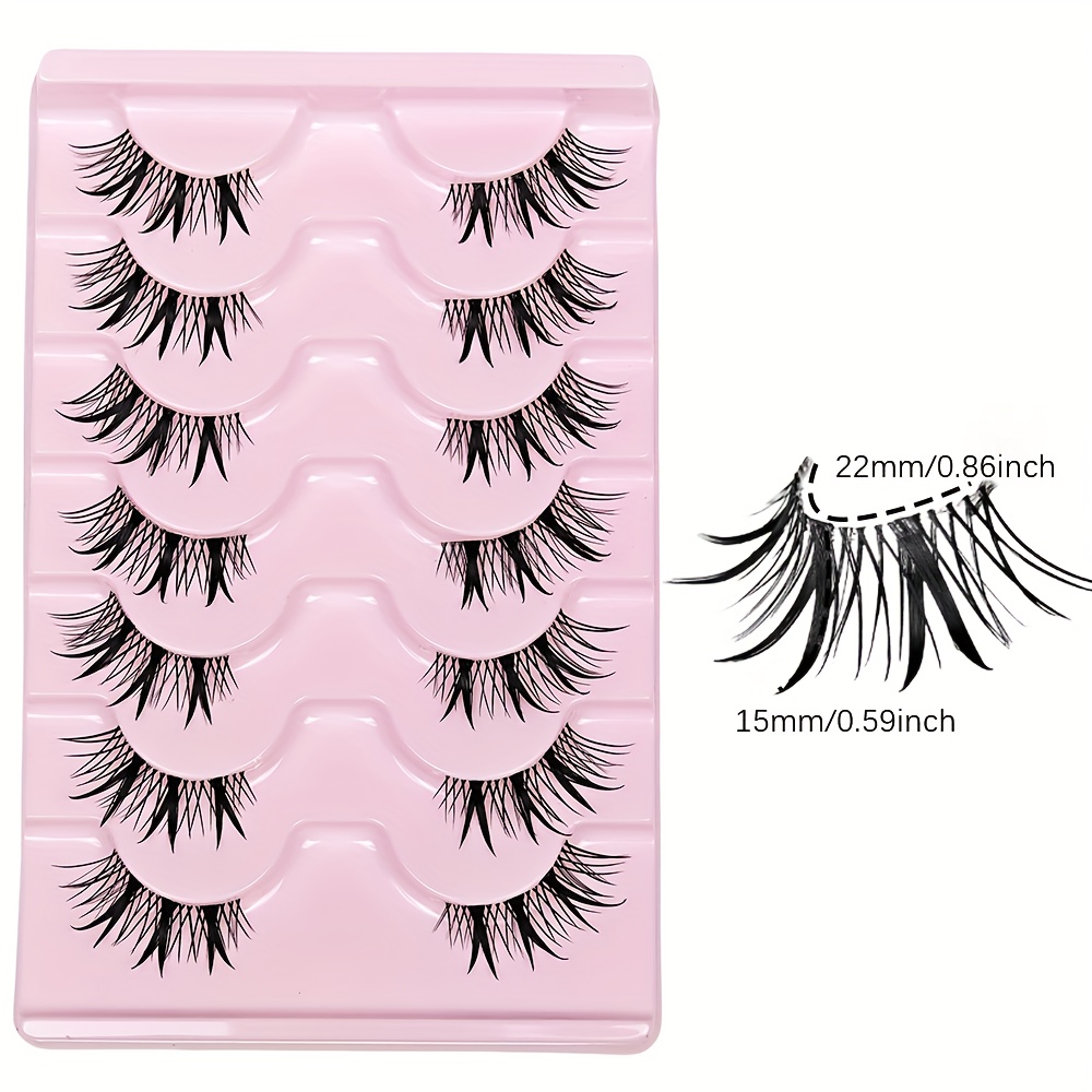 7 пар накладных ресниц Half Ey – обзор и цена Eyelash Extension Japan