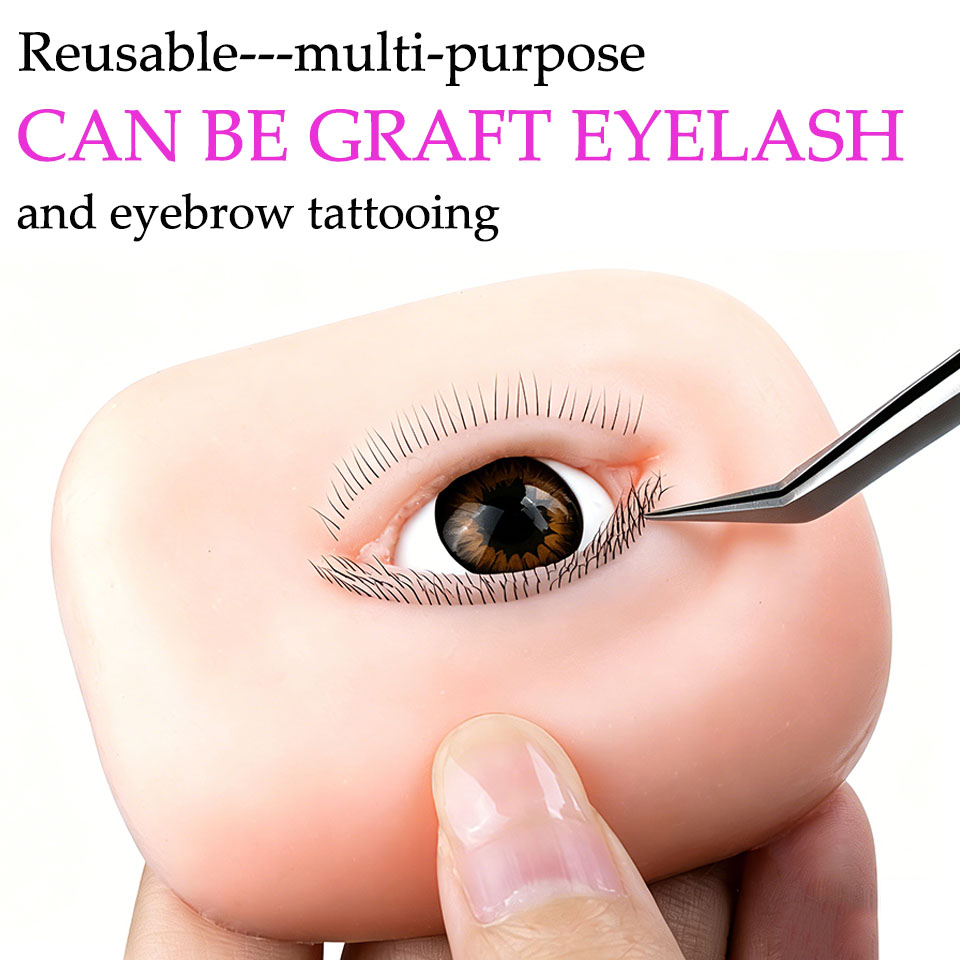 Новая 5D-модель головы-манекен – обзор и цена Eyelash Extension Open Eye