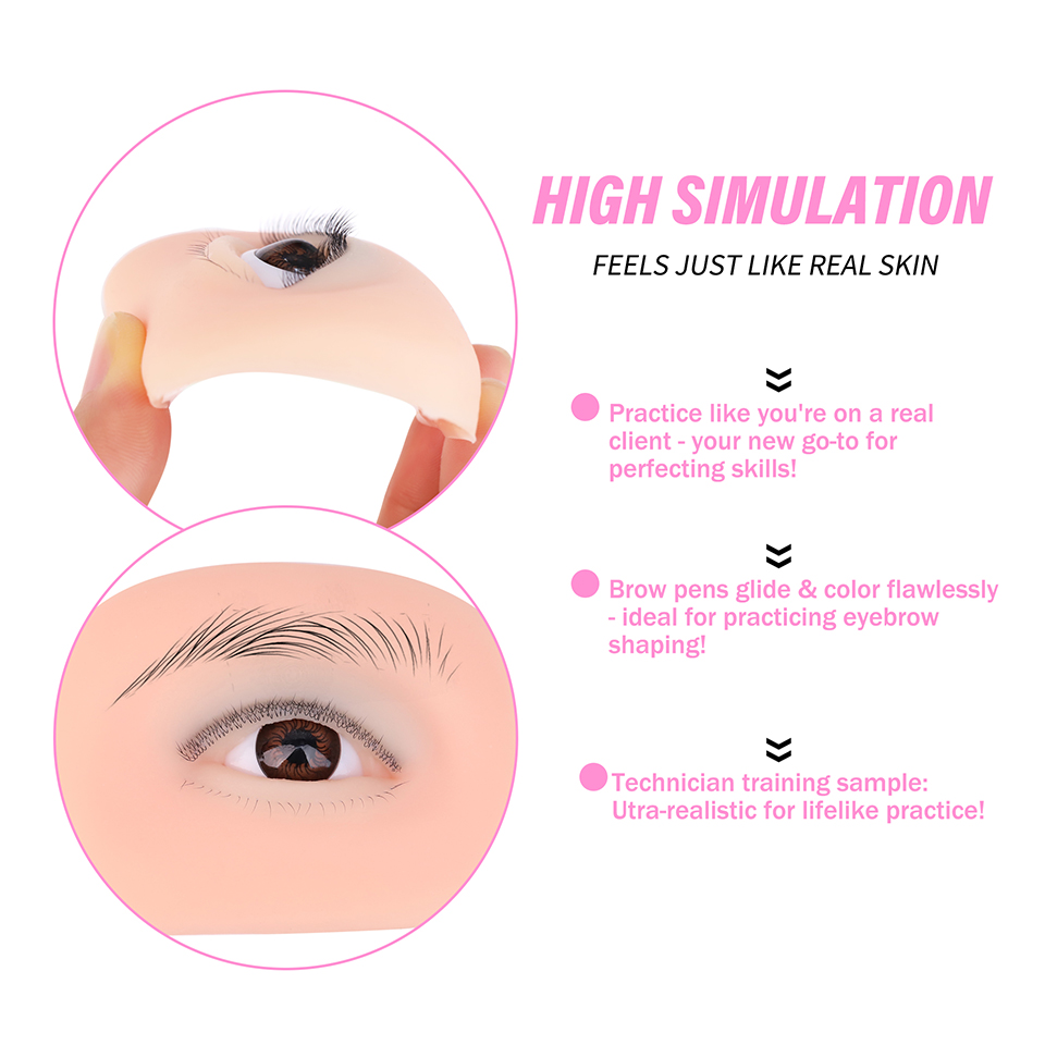 Новая 5D-модель головы-манекен – обзор и цена Eyelash Extension Open Eye