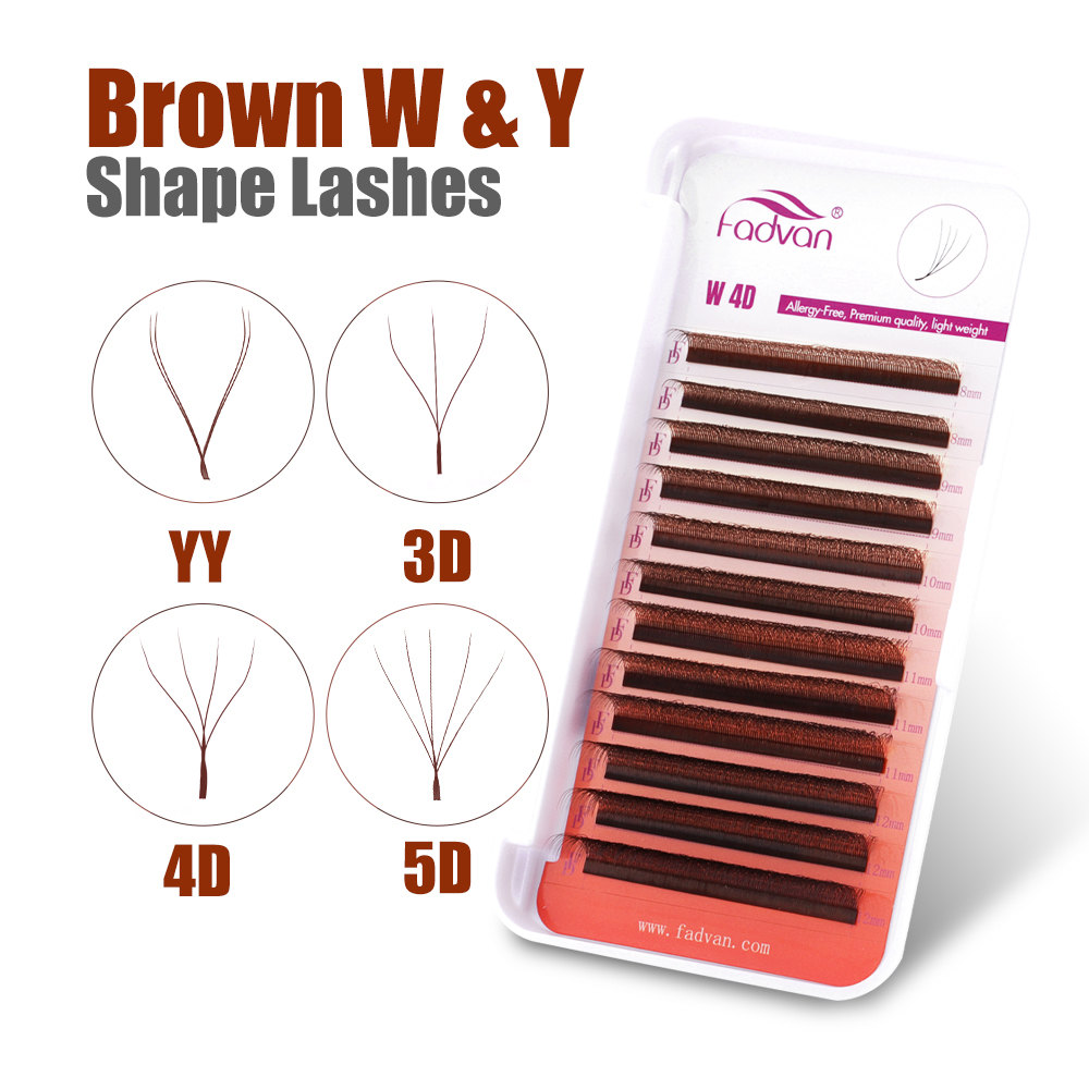 FADVAN коричневые 4D/3D/5D рес – обзор и цена Faux Mink Lash
