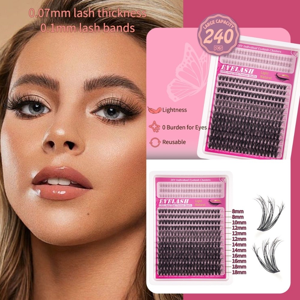 Накладные ресницы 8-18 мм для  – обзор и цена Eyelash Extension Or Extensions